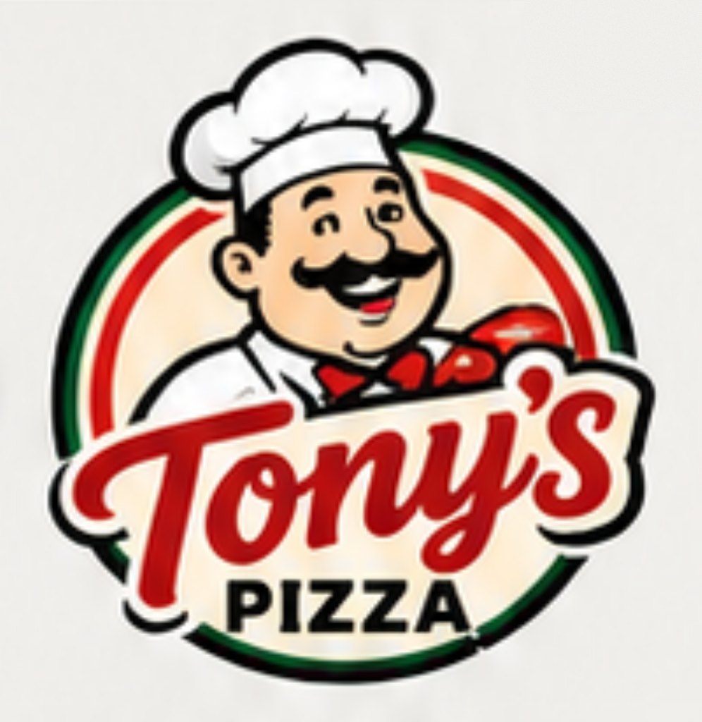 After: clean, sharp pizza logo